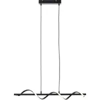 Brilliant schwarze LED Pendelleuchte EUNICE |Hängeleuchte 150cm Höhe | 22W 2600 Lumen 4000 Kelvin | Metall/Kunststoff