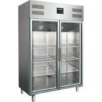 Saro Gewerbekühlschrank, Glastür - 2/1 GN GN 1200 TNG