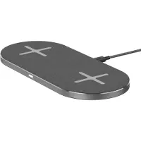 XLayer Ladegerät Wireless Pad 10W Double Qi- Space Grey