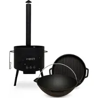 Olymp Handels GmbH Utschak Ø40cm Kasan 12L mit Grilldeckel aus Gusseisen