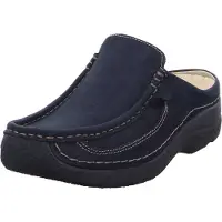 Wolky Roll-Slide, Clog, Antique nubuck, Blue 0620211-800 41