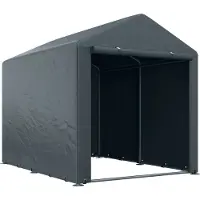 Outsunny Garagenzelt 1,6x2,18x1,72 m Lagerzelt mit UV-Schutz, Reißverschlusstür