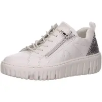 Waldlaufer Sporthalbschuhe Formsohle modisch in weiss/weiss kombi, Gr. 6