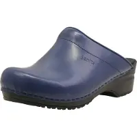 Sanita Clog Original Sonja PU Open Denim Damen-Schuhgröße 35
