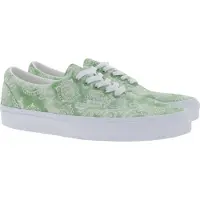 Vans ERA Sneaker Canvas-Schuhe für Damen und Herren mit Paisley-Muster VN0A54F173C1 Grün/Weiß, Größe:42