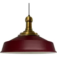 Bamyum Pendelleuchte Asletl-Knob Hängelampe Ø41 cm Kstanienbraun Vintage Lampe