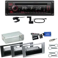 Kenwood KDC-BT450DAB Bluetooth DAB Einbauset für Ford Kuga Fusion Galaxy S-Max