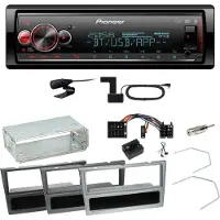 Pioneer MVH-S520DAB USB FLAC Einbauset für Opel Omega B Meriva A Agila Vivaro