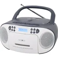 Reflexion RCR2260DAB weiß-grau / Boombox mit DAB+ & UKW Radio, Kassette, CD/MP3, USB und AUX-IN