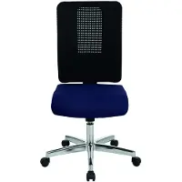 Topstar Bürodrehstuhl Open XT ohne Armlehne - blau Sicherheitsdoppelrollen für alle Böde.
