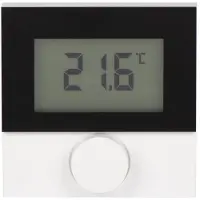 Möhlenhoff Alpha Smartware Raumbediengerät Display mit Designscheibe RDS 61011-N1, neutral, weiß