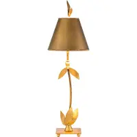 Flambeau Elstead Red Bell Tischleuchte E27 Blattgold