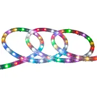 LEDKIA LED Schlauch Rund 220V AC 36 LED/m RGB IP65 Schnitt jede 100 cm nach Mass RGB 25 m