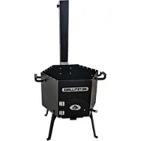 Grillpeter Utschak Dauren mit Abzugsrohr Feuerofen für Kazan Hexagon Uchag Ø45 cm