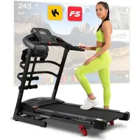 Hop-Sport HS-1500LB Laufband für Zuhause klappbar elektrisch – mit App-Steuerung, LCD Display und 12 Programmen, bis 16km/h – inkl. Massagegürtel