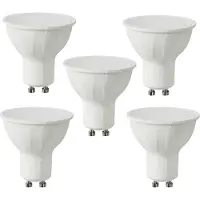 Aigostar 5x 6W GU10 LED Spot Einbauleuchte Einbauspot Einbaustrahler Einbauleuchte milchglas Abdeckung 230V