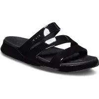 Crocs Getaway Patent Strappy Badesandalen Schwarz EU 41-42 Frau Schwarz EU 41-42