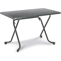 Best-Freizeitmöbel Best Scherenklapptisch - eckig 110x70cm - Farbe: anthrazit