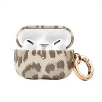 Selencia Sabi Hülle Panthermuster für das Apple Airpods Pro / Pro 2 - Soft Ivory