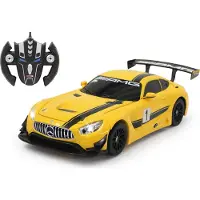 Jamara Mercedes-Benz AMG GT3 1:14 gelb 2,4GHz transformable