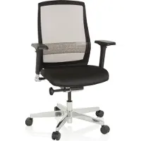 Hjh OFFICE FOUNTAINE - High End Bürostuhl Schwarz