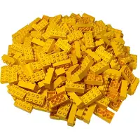 LEGO DUPLO 2x4 Steine Bausteine Grundbausteine Gelb - 3011 NEU! Menge 25x