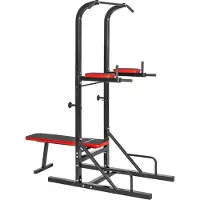 TecTake Kraftstation Reeves 180x95x210cm - schwarz