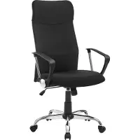 Songmics Bürostuhl ergonomisch höhenverstellbar gepolstert schwarz