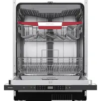 Homex Geschirrspüler 60 cm, Einbau Spülmaschine vollintegrierbar - 14 Maßgedecke, 8 Programme, AquaStop, DWFI601444C