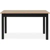 Finori Esszimmertisch COBURG Küchentisch in Artisan Eiche ca. 140 x 76 x 80 cm ausziehbar 180 cm