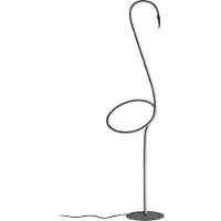 LINDBY LED Stehlampe Pajaro , dimmbar, schwarz, für Wohn- / Esszimmer, Metall, Modern, LED Stehlampe