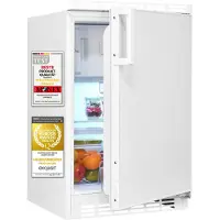 Exquisit Unterbau-Kühlschrank, EEK: E, 82 Liter, 4-Sterne-Gefrierfach, 2 Glasablagen, Gemüseschublade, Türanschlag wechselbar, UKS115-3-081E weiss