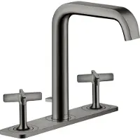 Hansgrohe 3-Loch-Waschtischarmatur 170 Axor Citterio E A 165mm, m ZugstAblGar, Pl., pol. bla vc