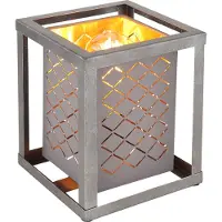Globo Lighting Tischleuchte Metall silberfarben, 1x E27