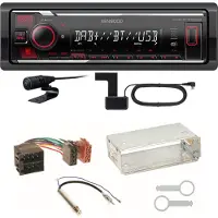 Kenwood KMM-BT408DAB Bluetooth Einbauset für Golf 4 Passat 3B Polo 6N 9N Lupo