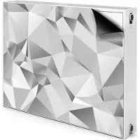 Decormat Magnet Heizkörper-Abdeckung Verkleidung Abdeckung Heizkörperabdeckung 80x60 cm - Abstraktion, grau