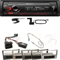 Pioneer MVH-S420DAB Bluetooth DAB+ USB Einbauset für Astra H Corsa D Zafira B
