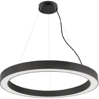 SLV MEDO RING 90, Pendelleuchte, Pendellänge 300cm, 3000/4000K, 110°, DALI, Touch, schwarz 1008593