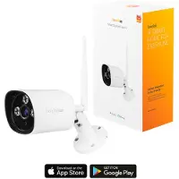 Hombli Smart-Outdoor-Kamera, IP-Sicherheitskamera, Draußen, Kabelgebunden, Wand- / Mast, Weiß, Patrone (Form)