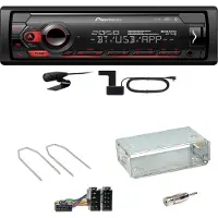 Pioneer MVH-S420DAB Bluetooth Digitalradio USB Einbauset für Peugeot 206 206 CC