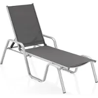 Kettler 2er Set Basic Plus Stapelliege Aluminium/Outdoorgewebe