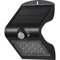 Osram ENDURA BUTTERFLY Solar-Flutlicht, schwarz, 1,5W, 200lm, Bewegungs- & Lichtsensor, Outdoor-Leuchte, Batterie aufladbar, lange Lebensdauer, einfache Montage, IP65, 4000K