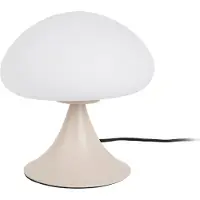 Leitmotiv - Tischleuchte Hongo - Warmes Grau - Ø20cm Tischlampe - Nachttischlampe, Wohnzimmer, Schlafzimmer