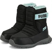 Puma Nieve Winterstiefel Kleinkinder schwarz hellblau Gr 20