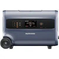 RUNHOOD F2400 Powerstation 2,4 kWh – Erweiterbarer bis 19,2 kWh, AC/DC Laden & Entladen, Notstromversorgung, Mobile Powerstation