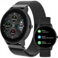 Forever Smartwatch Sportband SB-325 Bluetooth, Musiksteuerung, Schrittzähler, etc. IP67, Fitnessuhr, Herzfrequenzmesser Slim schwarz