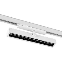 Arcchio Millay LED-Schienenstrahler weiß 4000K, weiß / opal, für Arbeitszimmer / Büro, Aluminium, Modern, Stromschienenstrahler