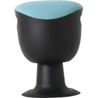 Stier Multibeweglicher Drehhocker mit Tellerfuß, höhenverstellbare Sitzhöhe 465-585mm, gepolstert und kippsicherer Stand, Türkis,