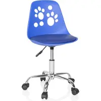 Hjh OFFICE FANCY I - Kinderdrehstuhl Blau