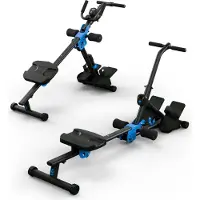 Capital Sports Rudergerät für Zuhause Klappbar, Sport Rudergerät mit Magnetwiderstand, Klappbarer Rowshaper für Krafttraining mit LCD-Display, 8-Stufige Magnet-Rudermaschine für Zuhause